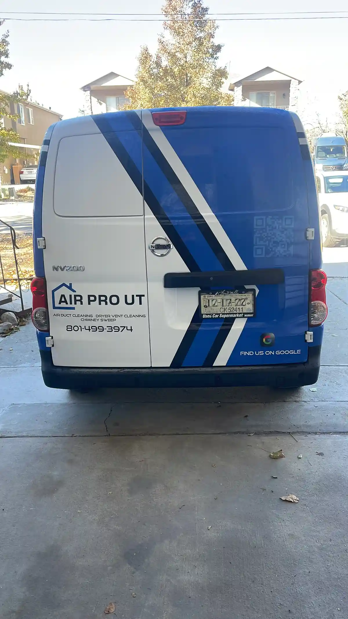 Air Pro UT Van Rear Wrap.