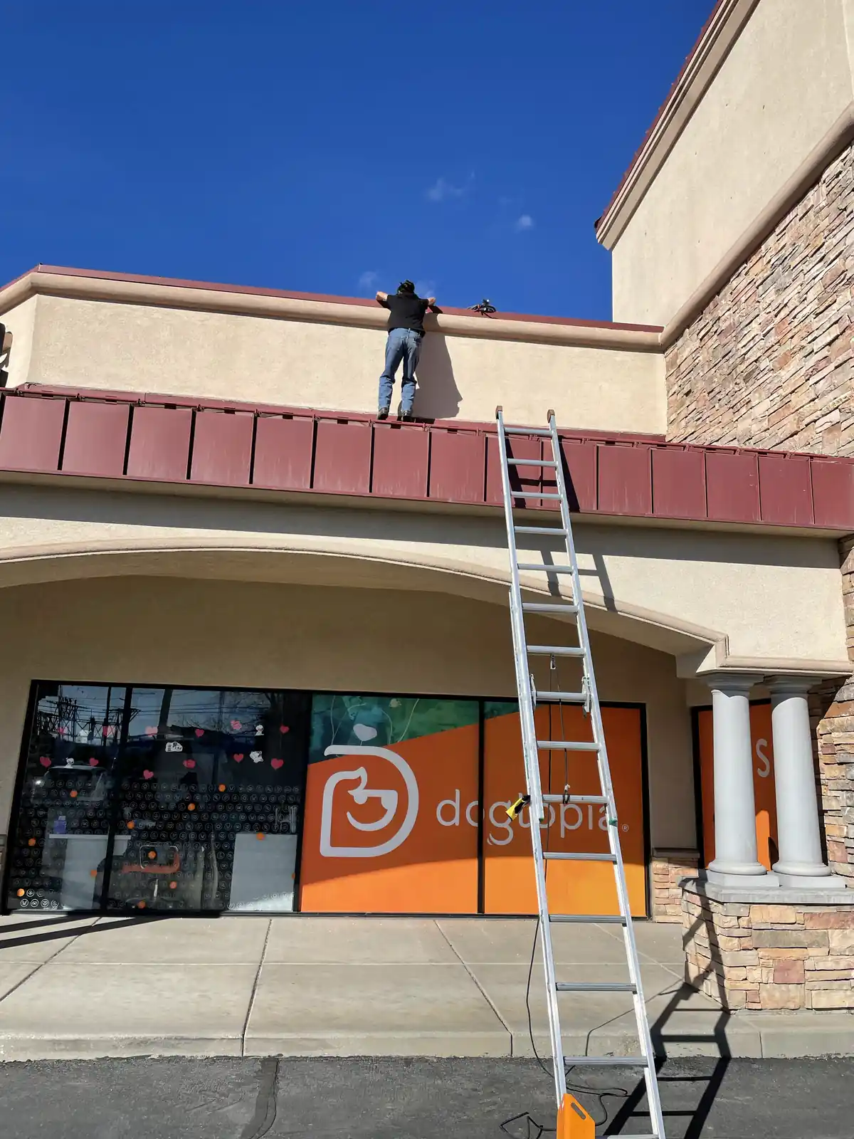 Commercial Exterior Vent Ladder provided by Air Pro UT.
