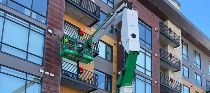 Commercial apartment dryer vent exhaust line cleaned by Air Pro UT in Salt Lake City